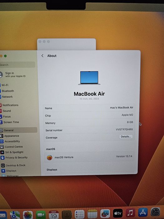 Macbook Air m2 A 2841