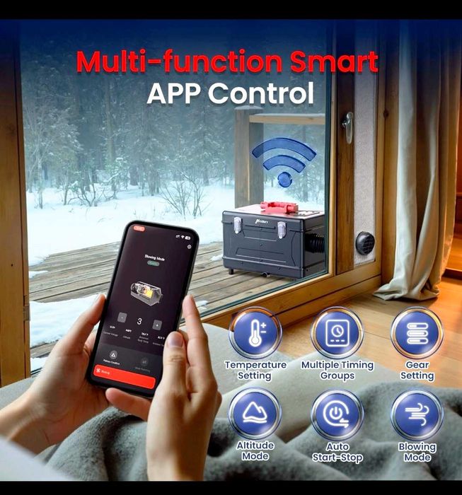 Incalzitor diesel portabil Hcalory TC2S + adaptor 220V,sirocou webasto