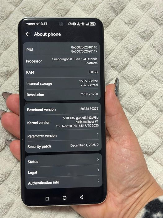 Huawei p60 pro roccoco white
