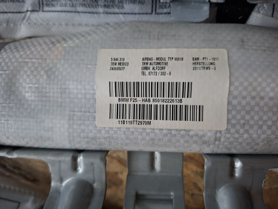 Airbag Cortina Stanga / Dreapta BMW X3 F25 (2010 - 2017) Original OEM