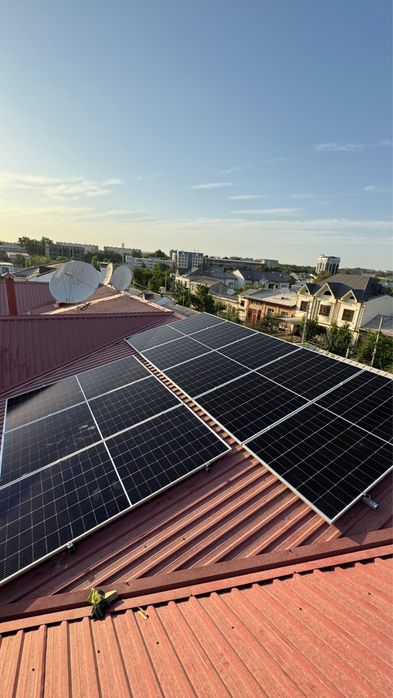 Установка солнечных панелей\ Quyosh panel o’rnatish