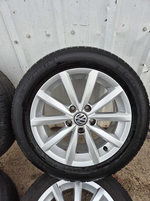 Jante / Roti Aliaj Originale cu Anvelope VW Golf 7 R16 Valcele • OLX.ro