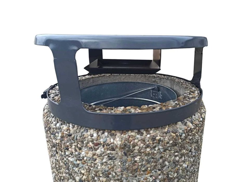 Coș de gunoi stradal din beton 42.2×79 cm