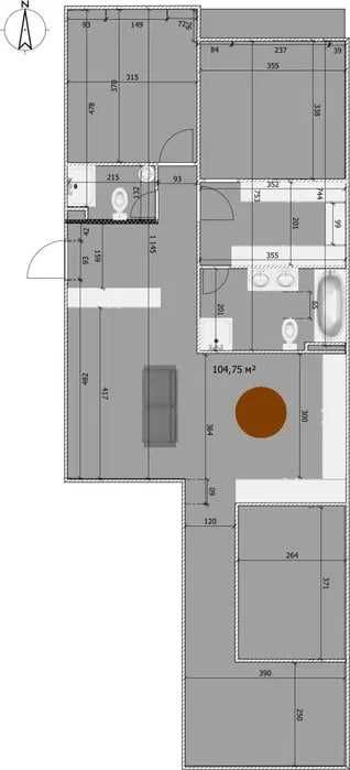 Мирзо Улугбек ул Феруза 3х ком 104м2;