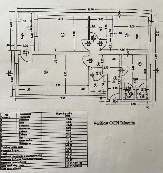 Apartament 3 camere, central Urziceni
