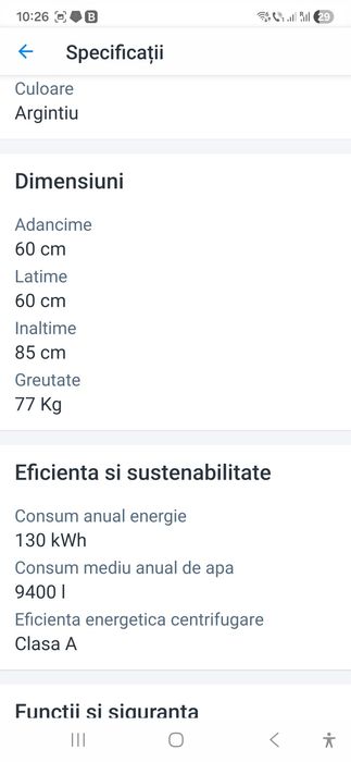 Masina spalat rufe Samsung