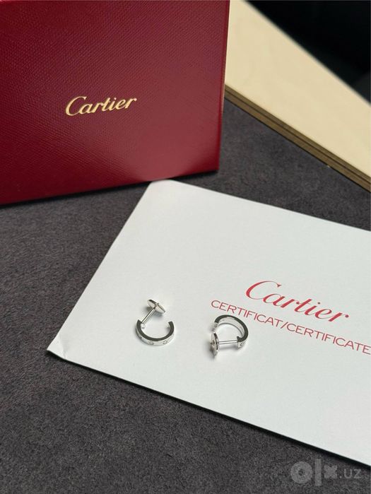 Серьги Cartier Love small model w/g