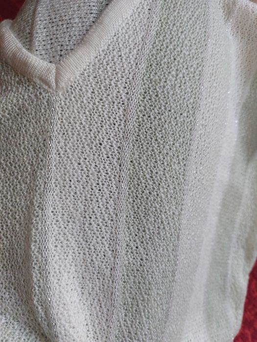 Bluza de ocazie cu fir argintiu