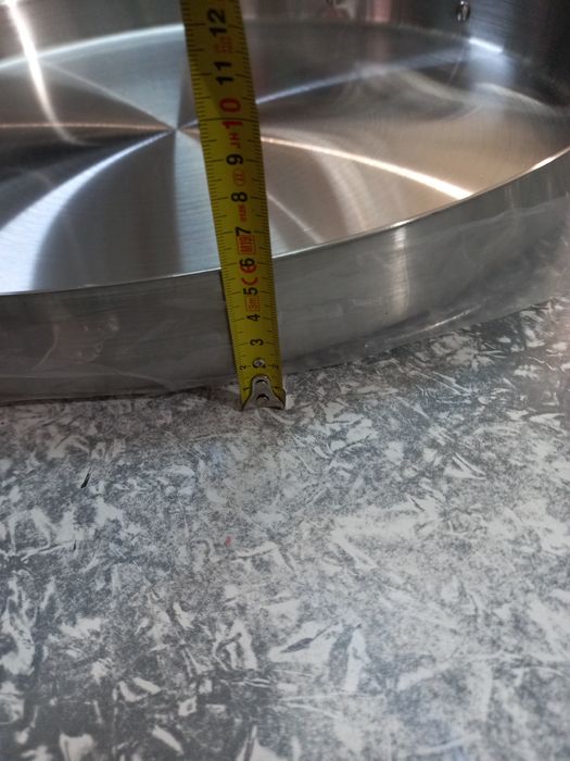 Tavă/ grill, înox alimentar 55 cm x 5,5 cm