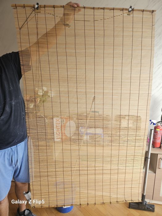 Бамбукови щори неизползвани