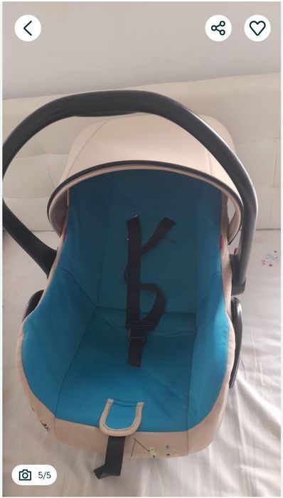 Scoica auto bebeluși, stabila, rezistenta, merge pana la 16 kg