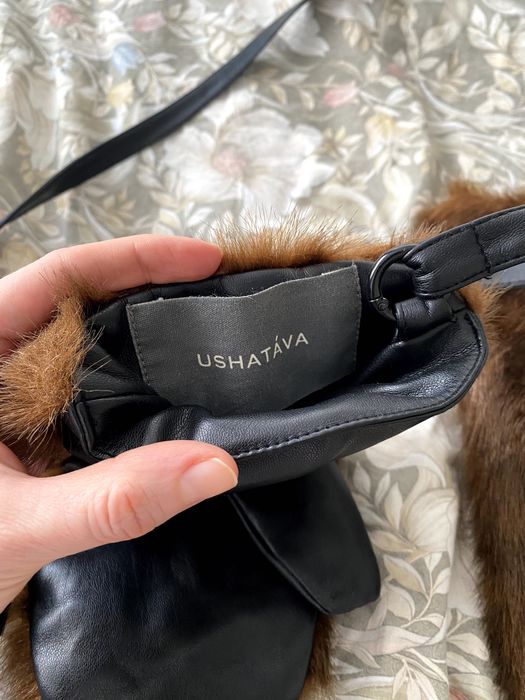 Варежки-муфта Ushatáva мех + кожа оригинал — идеал!