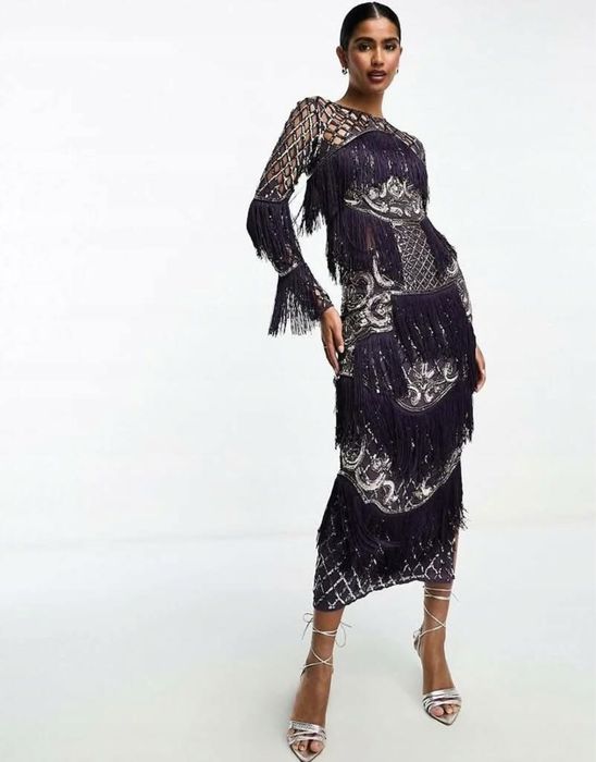 Rochie asos cu franjuri