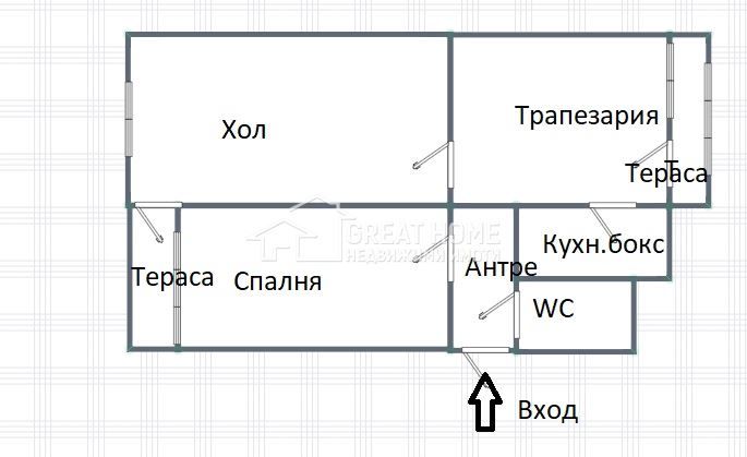 Център ! Тристаен ! Среден Етаж ! - снимка 7