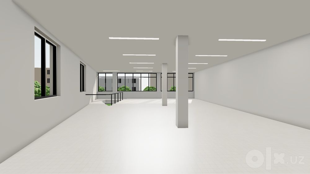 Аренда здания 500 м² в Мирабаде · витражи, парковка, терраса