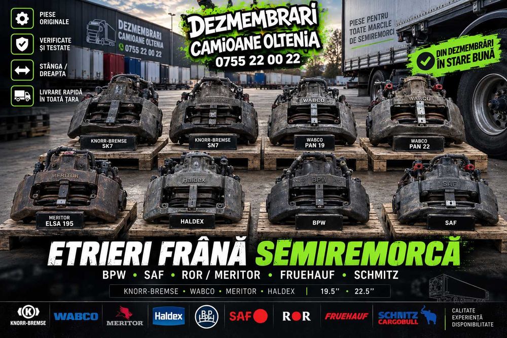 Cabina Renault T Euro 6 din dezmembrari ( + capota + bara + scaune etc ) DEZMEMBREZ PIESE