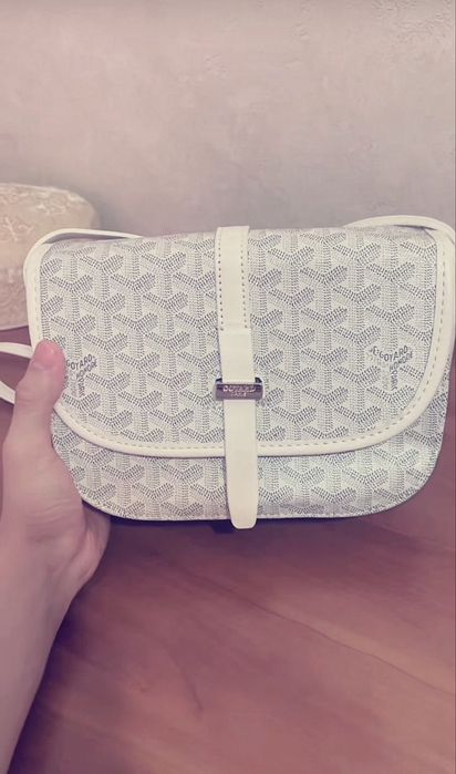 Барсетка Goyard белого цвета
