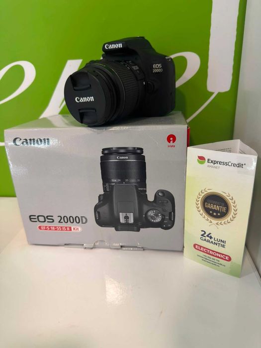 (Ag41) Aparat Foto DSLR Canon EOS 2000D B6343 - Garantie 2 ani!