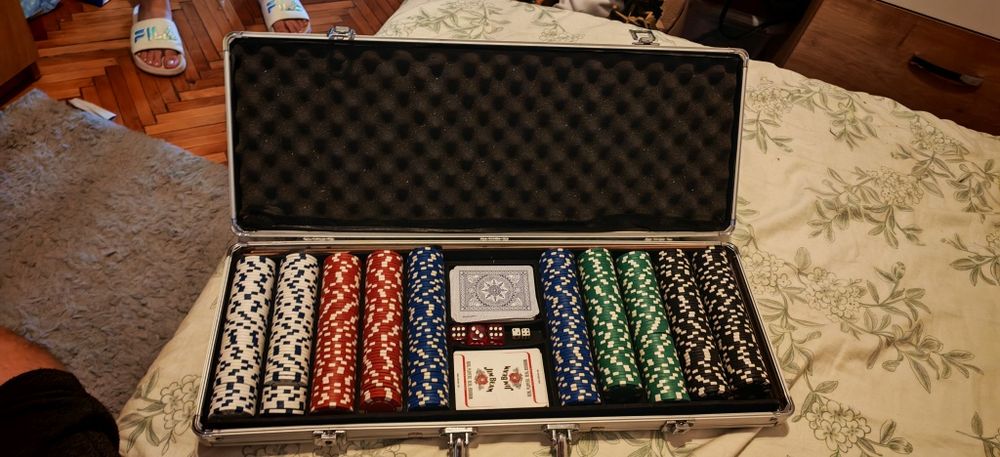 Trusa de poker 500 jetoane