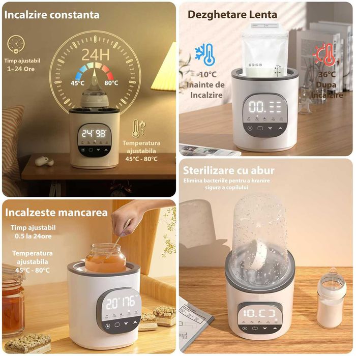 Incalzitor Biberon, Rapid, Multifunctional 5 in 1 si Sterilizator
