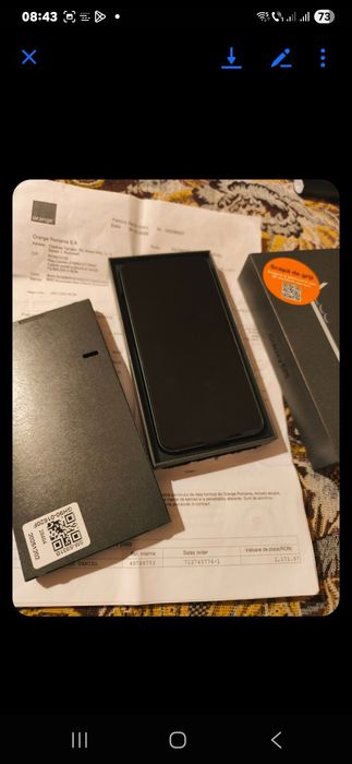 Samsung s25 garanție 2 ani Orange nou 0 minute