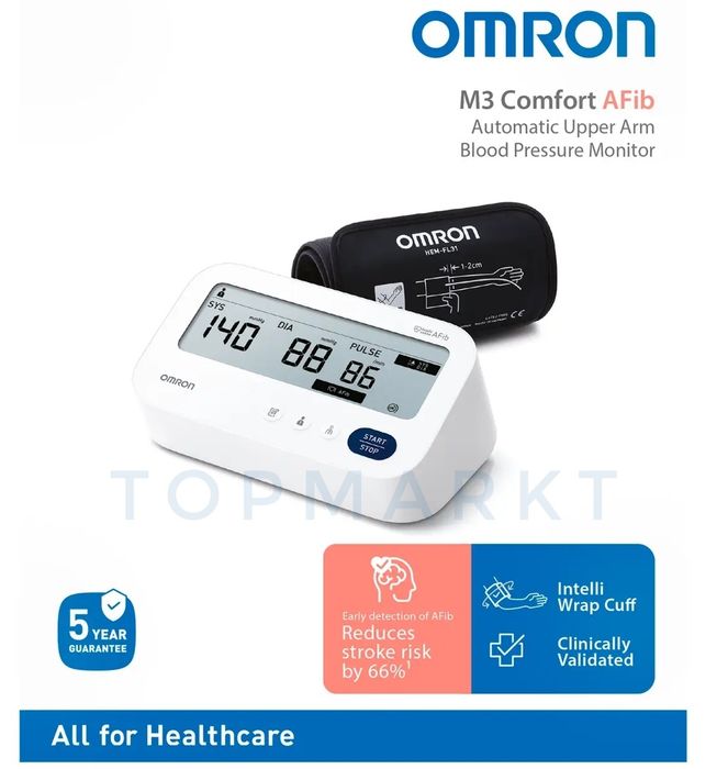 Автоматический тонометр Omron M3 Comfort Afib. Original