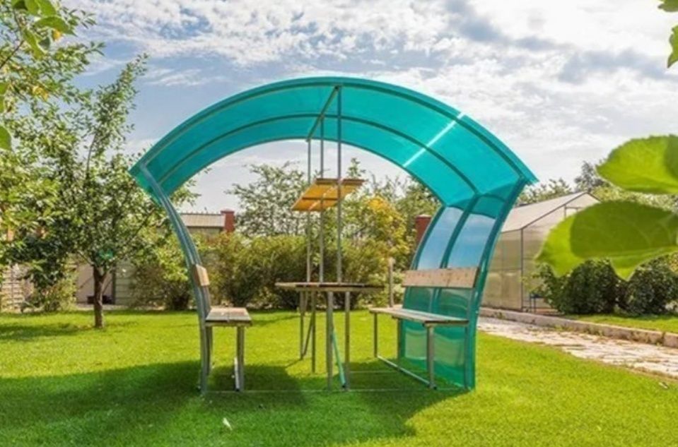 Беседка без поликарбоната