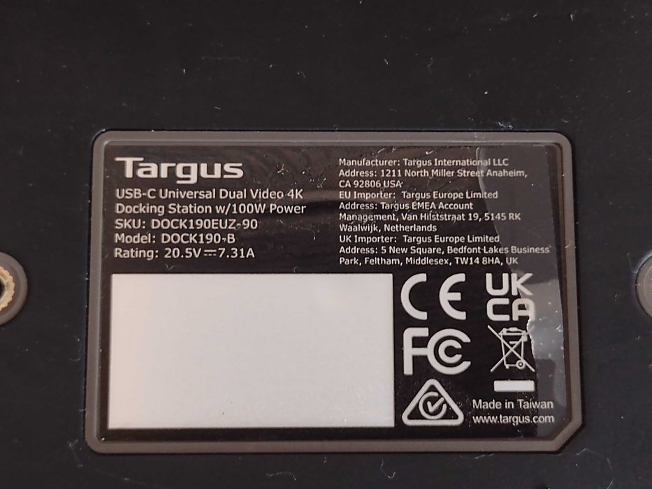 ЛОТ 3 x Targus Docking Station 100w и 2 х HP Docking station