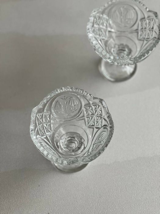 Хрустальные вазочки 2 шт.