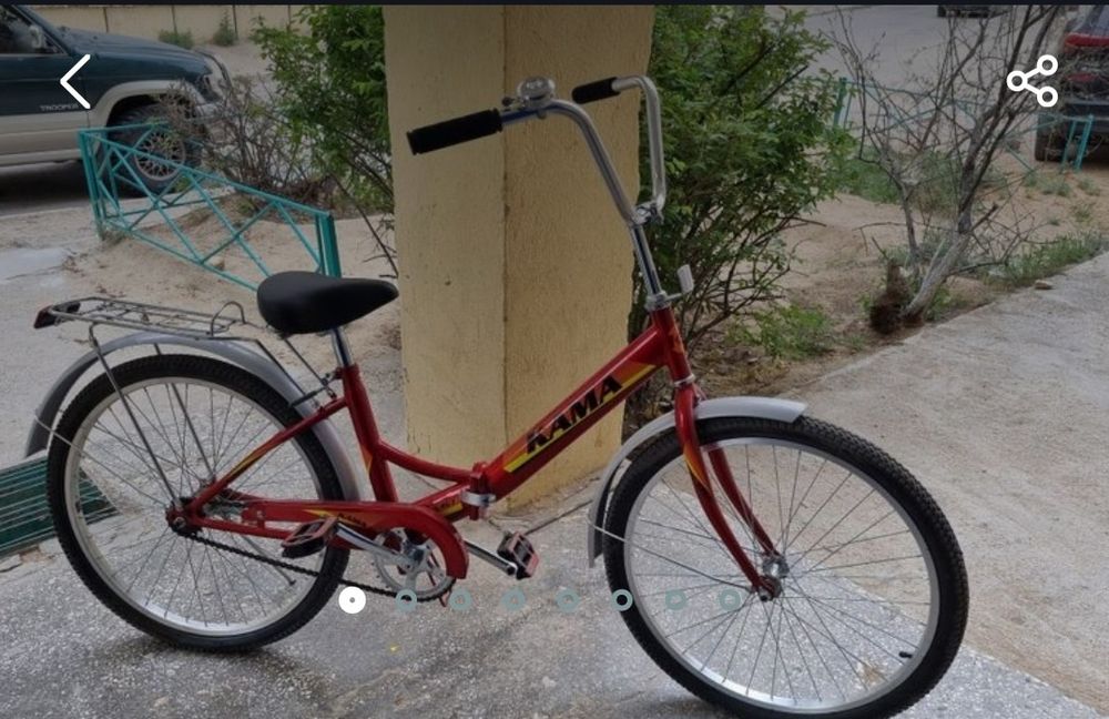 Велосипед, самакат и детская машинка