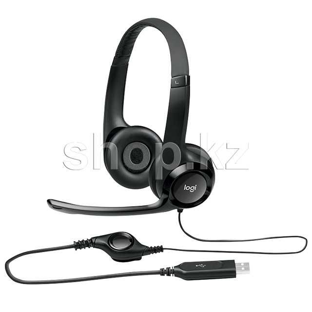Гарнитура Logitech H390, Black