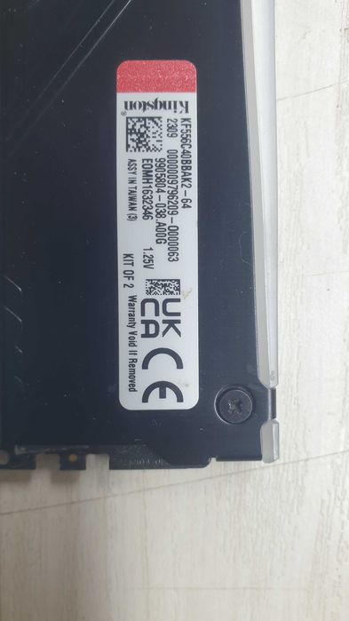DDR5 32Gb Kingston одна планка