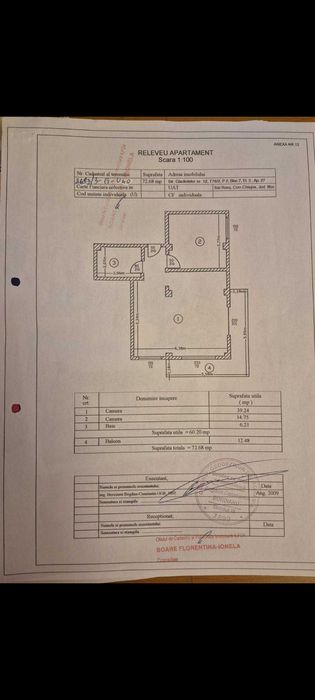 Vand apartament 2 cam Militari Residence