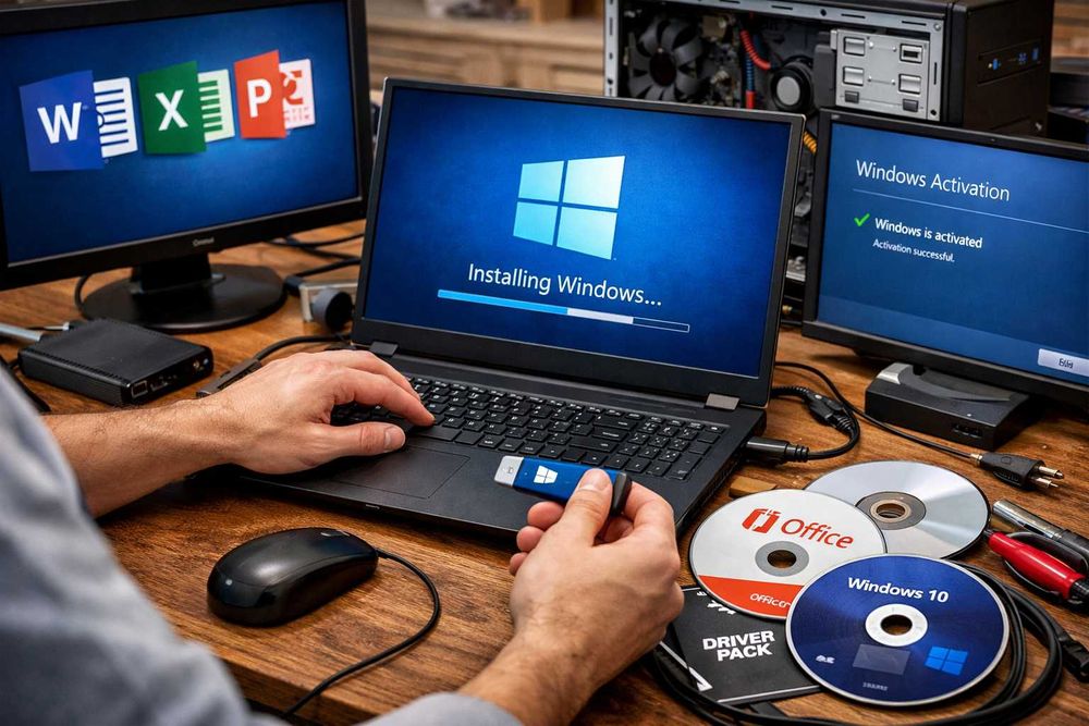 Windows o‘rnatish | Windows 10 / 11 | Office va barcha programalar