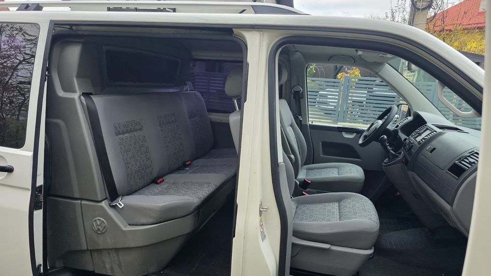 Vw Transporter T5 1.9 * An 2009 * 5 Locuri Dublu Cabina * Extralung