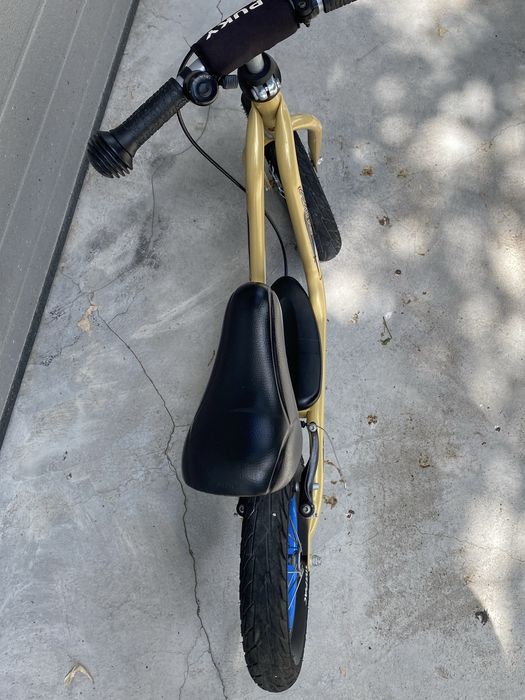 Баланс колело PUKY LR XL BR – златисто, със спирачка и надуваеми гуми