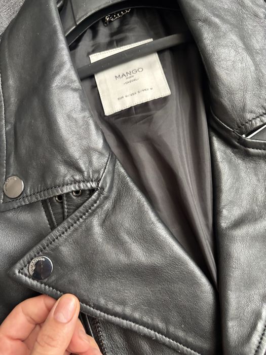 Geaca piele biker mango