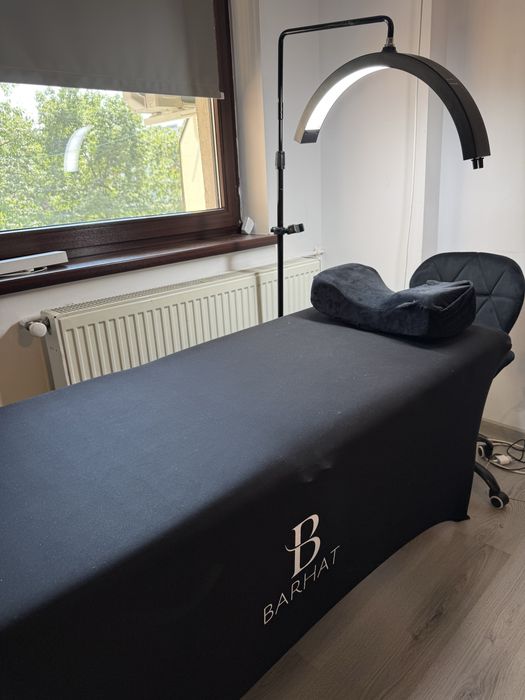 Pat /lampa/ pernuta/scaun si ucenic pt cosmetica , +consumabile
