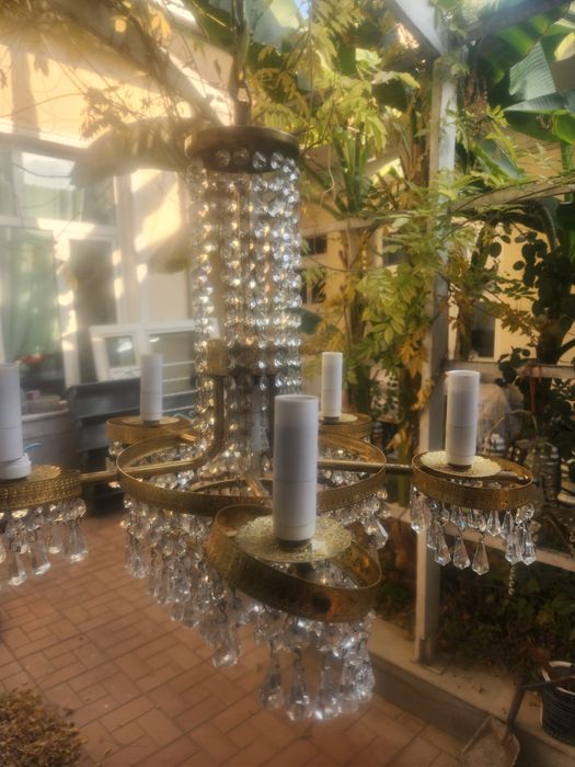 Винтажная хрустальная люстра