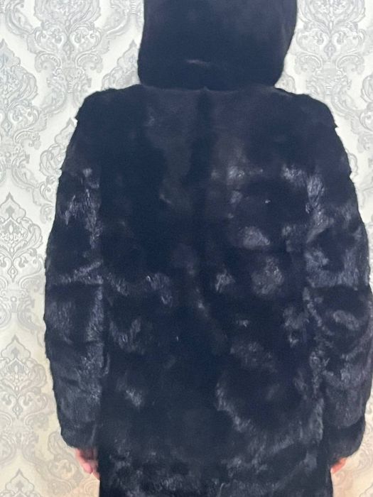 Шуба черный брилянтовый