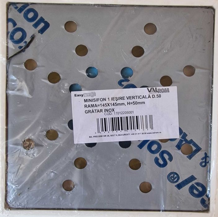 Sifon Pardoseală ValRom EasyKIT - Ieșire Verticală | NOU