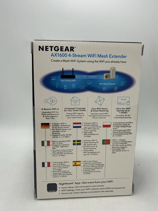 NetGear Wifi6 4-Stream wifi mesh Extender