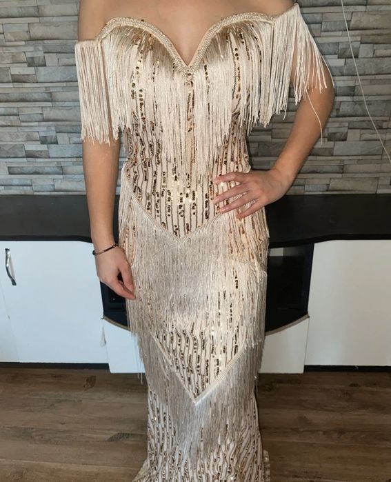 Rochie aurie ocazie