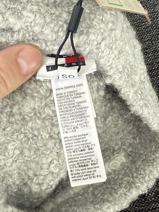 Tommy Jeans Teddy caciula dama culoare gri marime OS noua originala