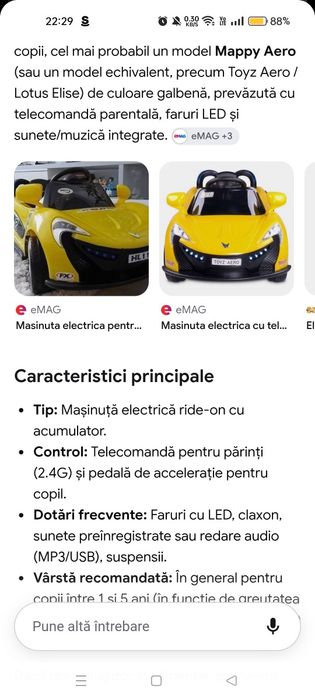 mașinuță electrică copii