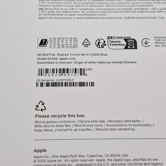 Liquid Money vinde - Tableta Apple iPad Air 11, M3, 128GB, Wi-Fi NOU