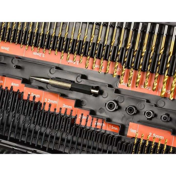 Set de 246 burghie pentru surubelnita cu cutie de depozitare,nou
