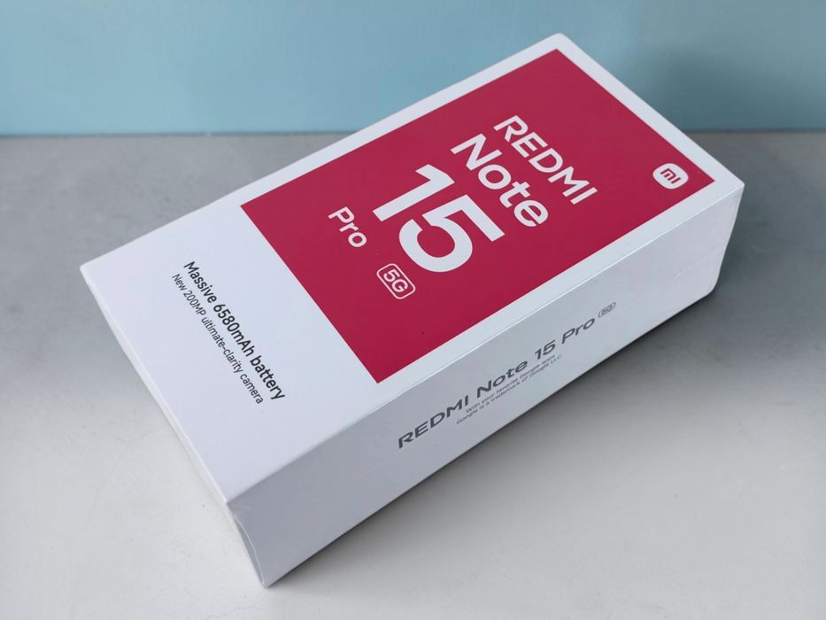 НОВ! Xiaomi Redmi Note 15 Pro 5G 512GB 8RAM Titanium Color 2г. Гаранция!