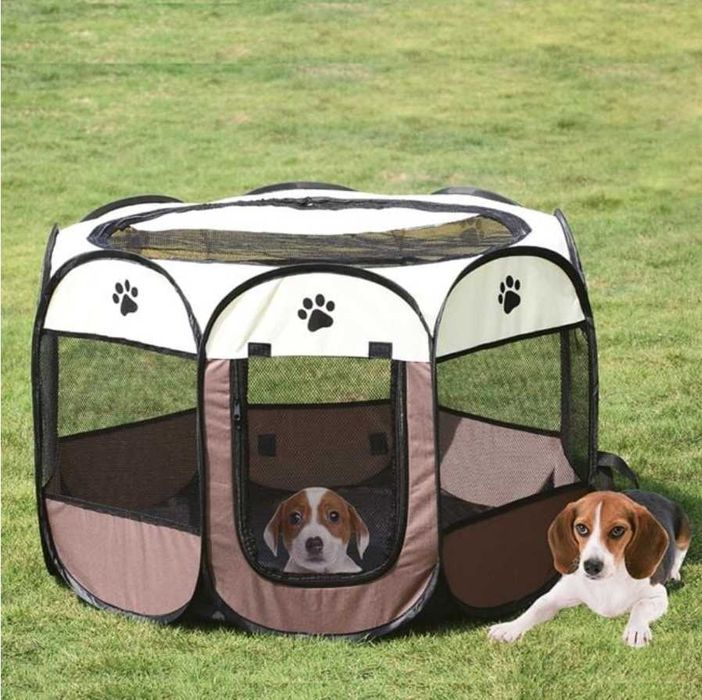 Кошара за домашни любимци, Кучета и котки, 114 x 114 x 58 см