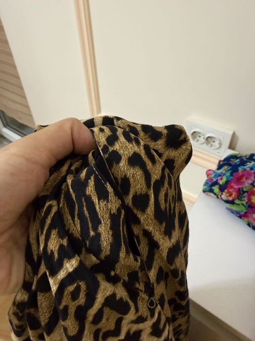 Платье Zara, леопардовое, размер XS